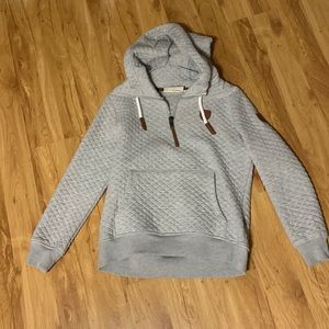 Wanakome Quilted 1/4 zip hoodie